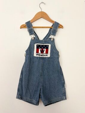 Vintage Weebok denim shortalls